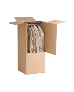 Cardboard Moving Box for Clothing - 50 x 50 x 140 cm