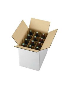 Scatola con alveare per bottiglie - 32 x 24 x 32,5 cm