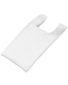 Sacs de courses blancs PE-LD - 20 x 40 cm