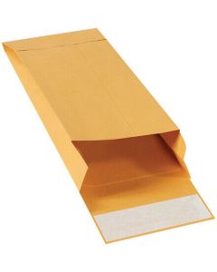 Enveloppes brunes à soufflet en papier kraft - 26 x 19 cm