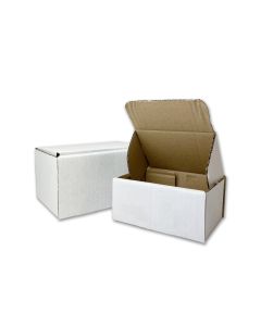 Scatola da spedizione fustellata - bianca - 10 x 10 x 10  cm